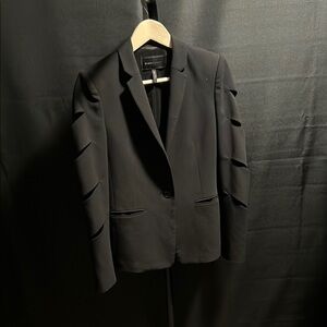 BCBG Black Blazer with Unique Sleeve Design
